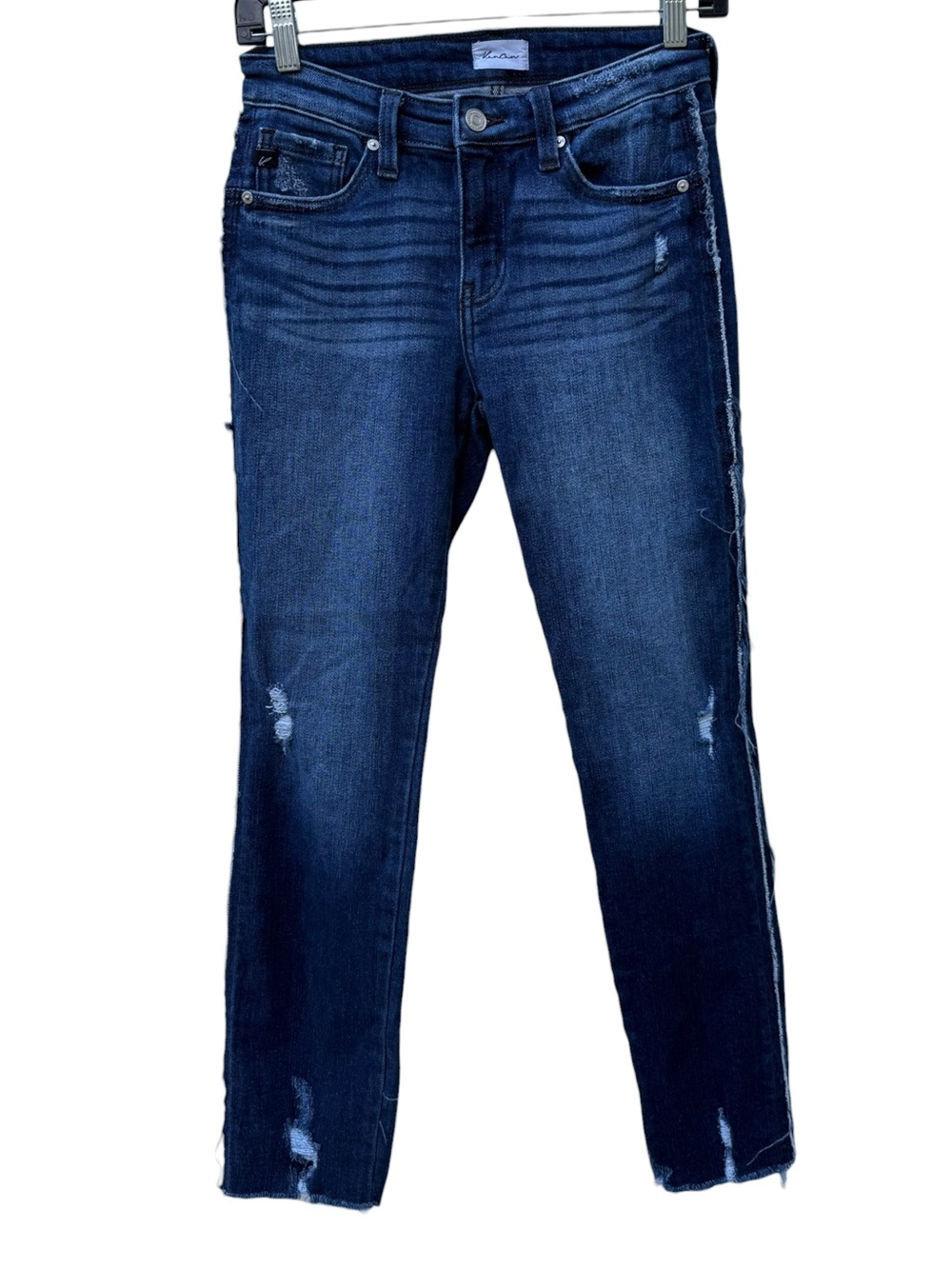 KanCan Bleu  Skinny Jeans with Subtle Distressing